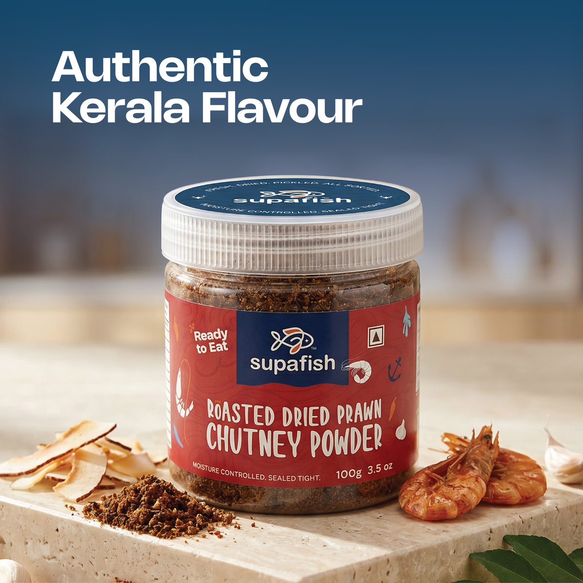 Supafish Roasted Dried Prawn Chutney Powder
